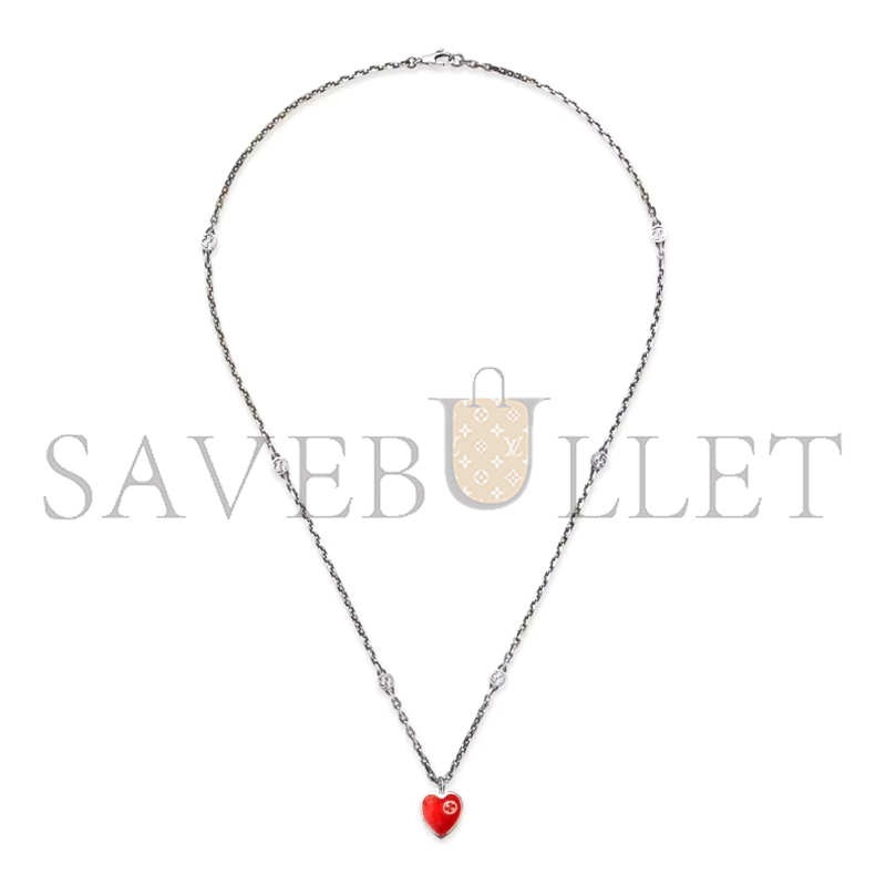 Gvc*1 red heart necklace 645545
